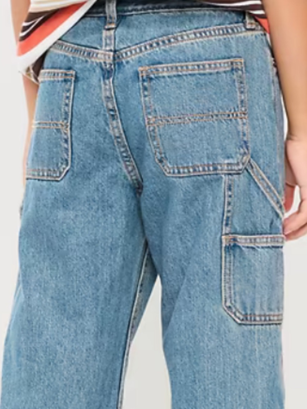Old Navy Light Blue Carpenter Jeans for Kids - Picture 4 of 8